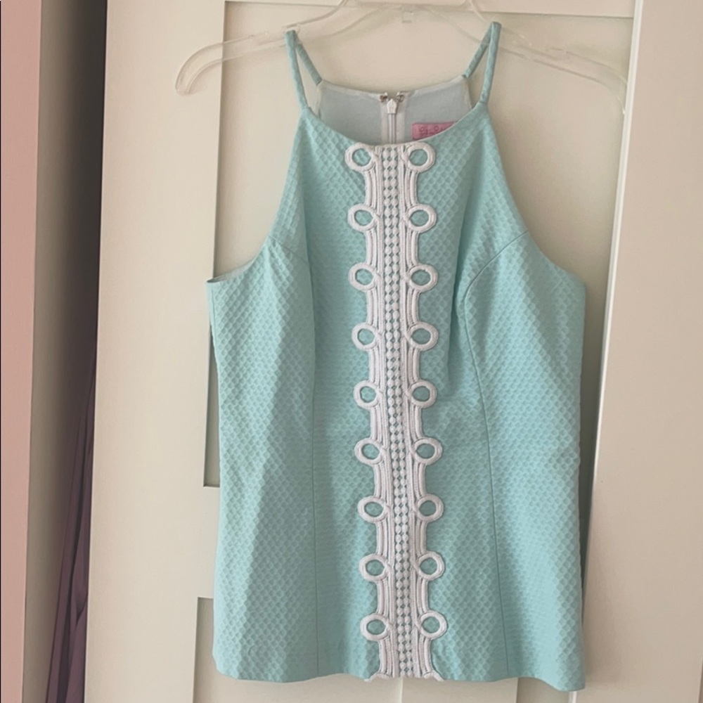 Lilly Pulitzer Top with Lace detailing, SZ 2!